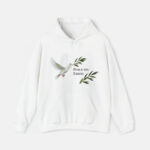 Peace on Earth Pigeon White Hoodie