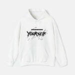 White Graphic Hoodie Slogan Dress Yourself