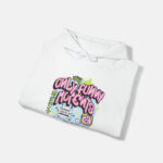 Only Funny Moments White Graphic Hoodie