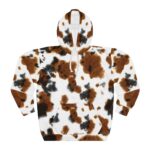 Black And Brown Cow Print Hoodie