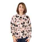 Leopard Pullover Pink and Black Skin Hoodie