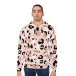 Leopard Pullover Pink and Black Skin Hoodie