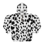 Leopard black and Gray skin Pullover Hoodie