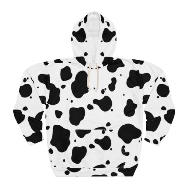 Cow Print Hoodie for Men and Women