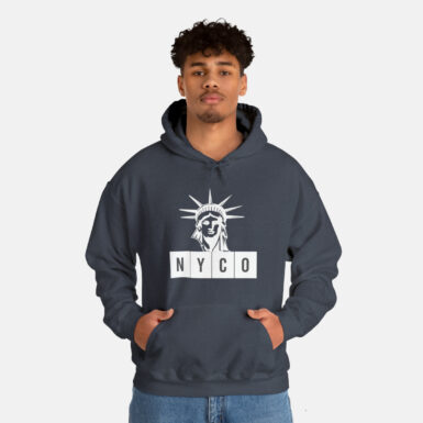 Nyco Heather Navy Hoodie Sweatshirt