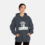 Nyco Heather Navy Hoodie Sweatshirt