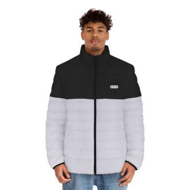 Men’s Black and Grey Puffer Jacket