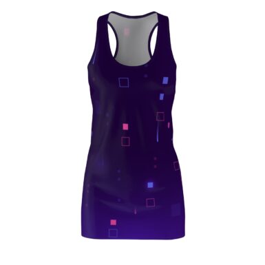 Pixel Rain Racerback Dress