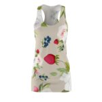 Strawberry Fruit and Roses flower Racerback Dress