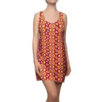 Colorful Geometric Pattern Racerback Dress